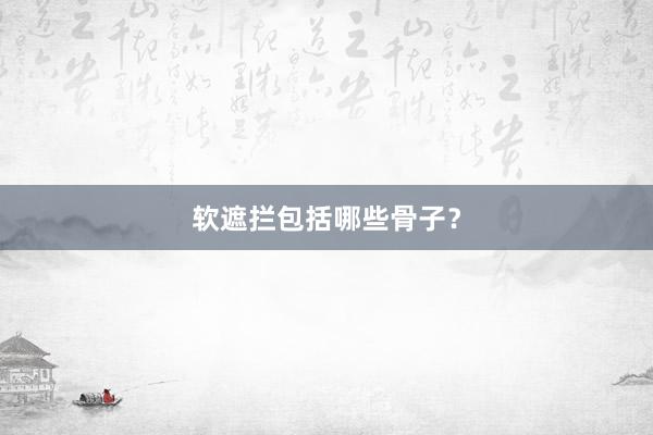 软遮拦包括哪些骨子？
